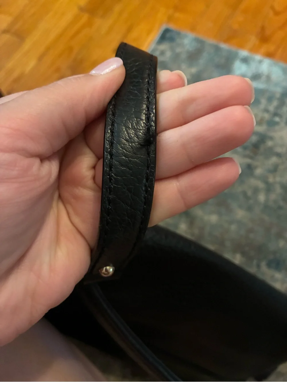 kate spade black pebbled leather crossbody with tassel